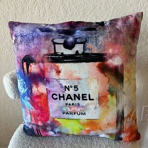 Society6 Multicolor Chanel No. 5 Accent Pillow